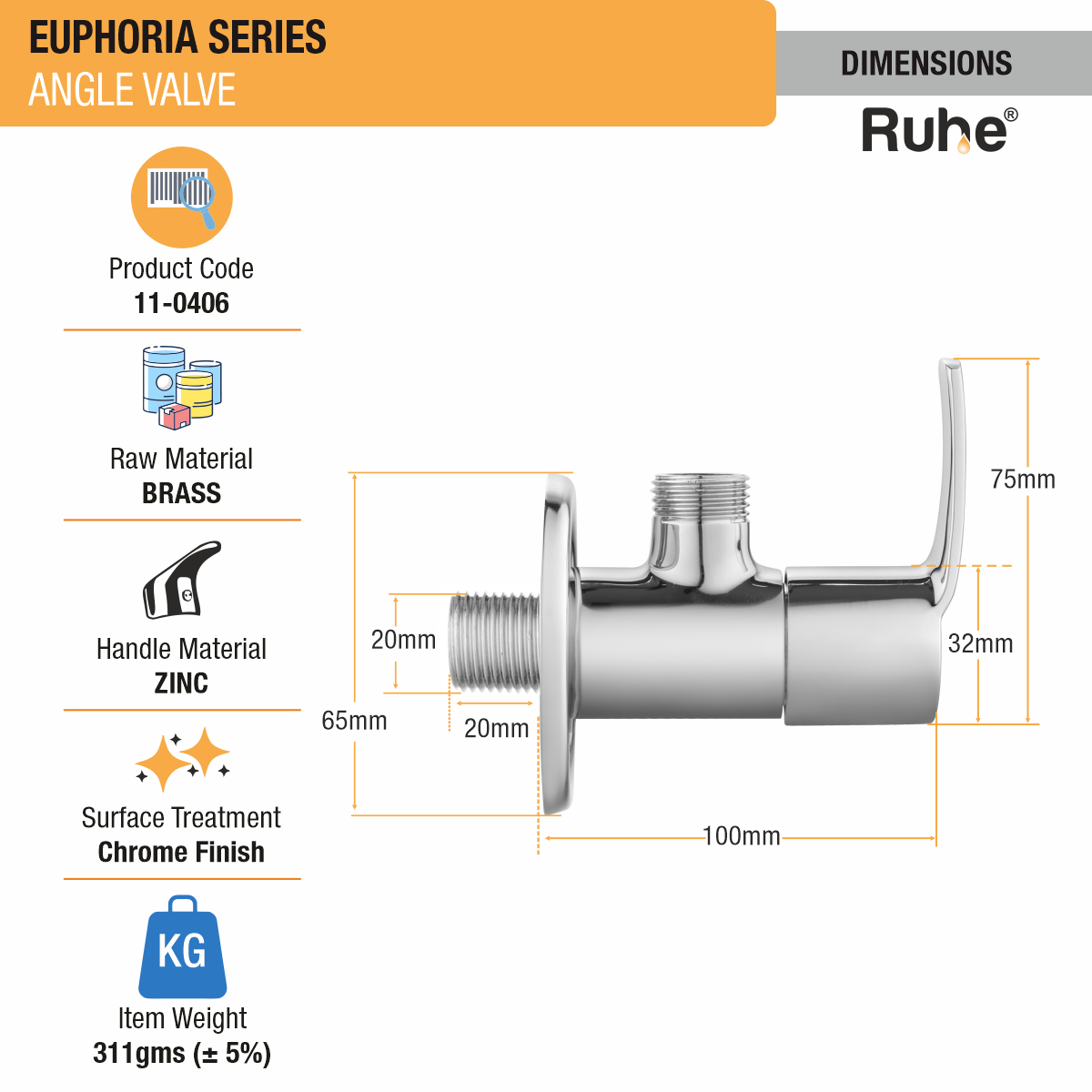 Euphoria Angle Valve - by Ruhe®