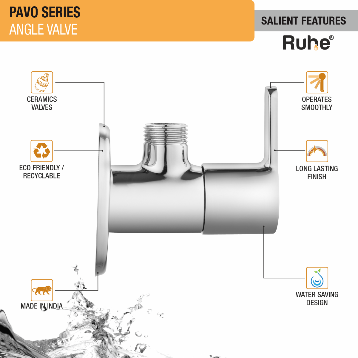 Pavo Angle Valve - by Ruhe®