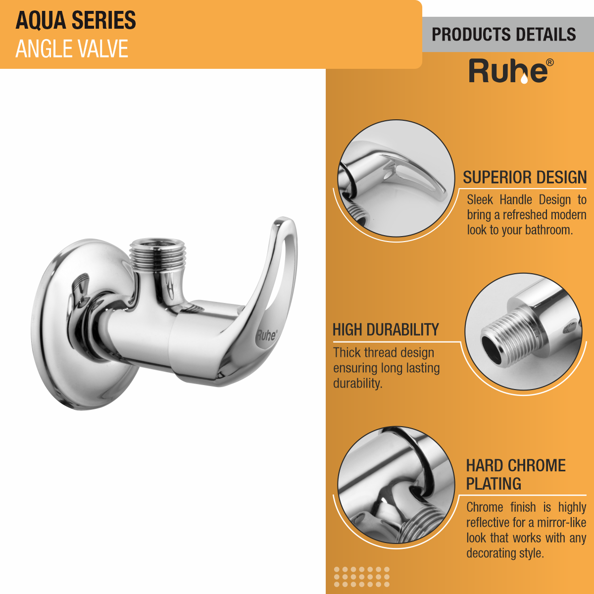 Aqua Angle Valve Brass Faucet product details