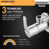 Euphoria Angle Valve Brass Faucet 3 layer protection
