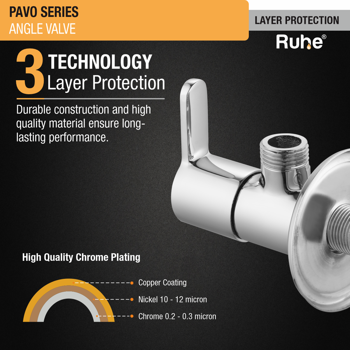 Pavo Angle Valve - by Ruhe®