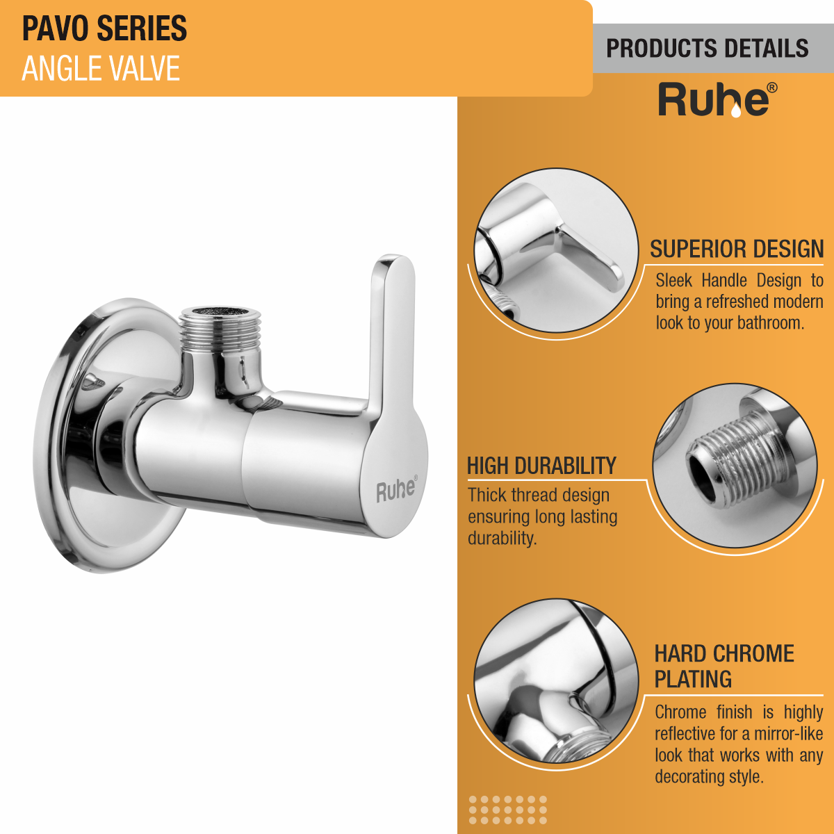 Pavo Angle Valve - by Ruhe®