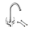 Aqua Centre Hole Basin Mixer with Small (12 inches) Round Swivel Spout Faucet