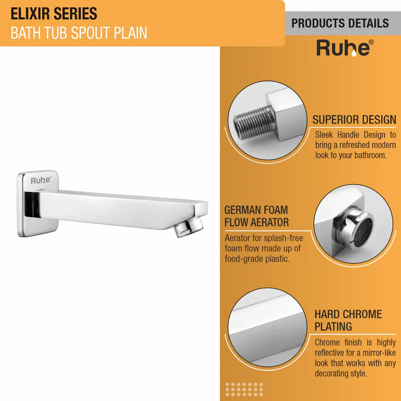 Elixir Plain Bathtub Tap (Only Spout)