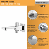Pristine BathTub Spout with Tip-Ton Brass Faucet product details