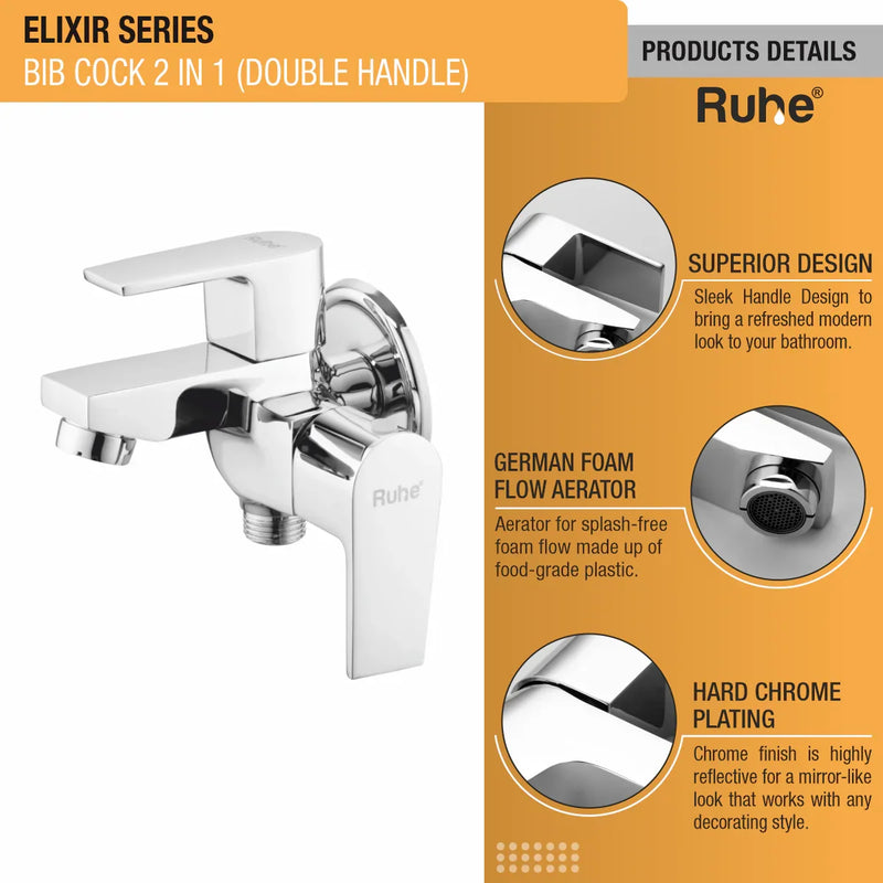 Elixir Two Way Bib Tap (Double Handle)