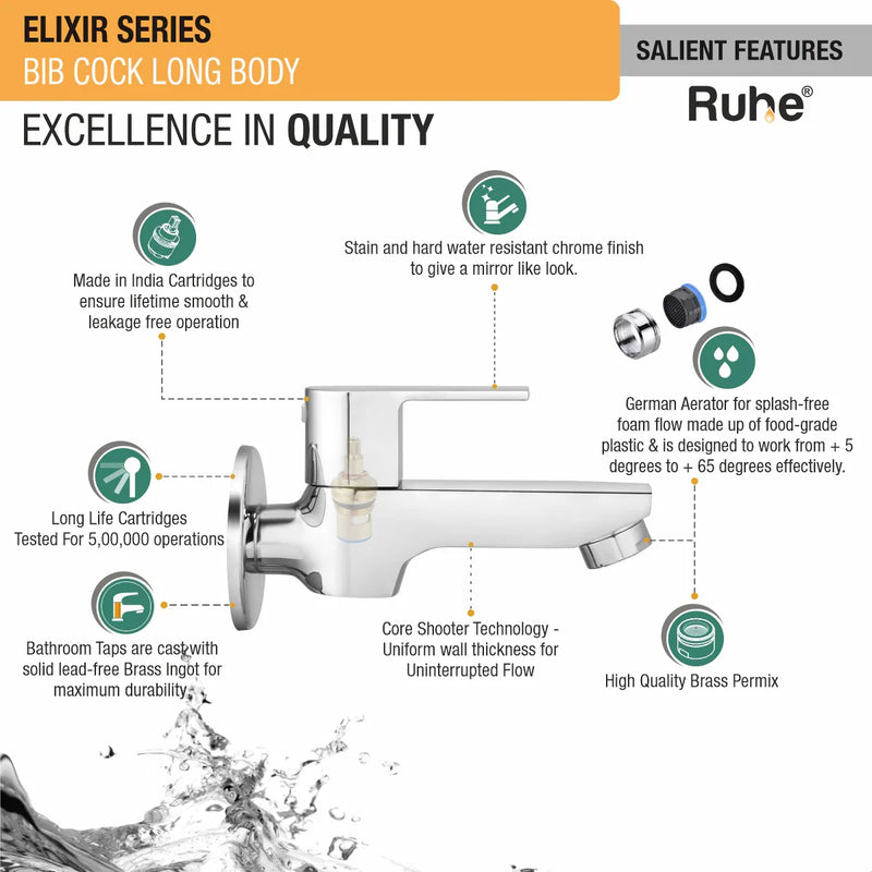 Elixir Long Body Bib Tap