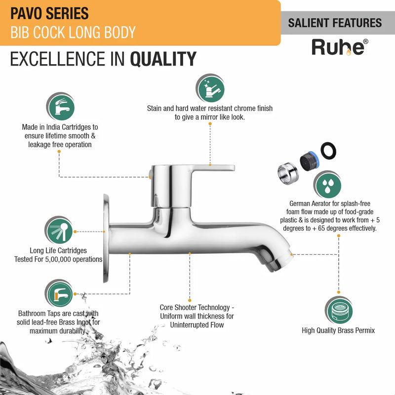 Pavo Long Body Bib  Tap