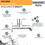 Pavo Bib Tap Long Body Brass Faucet features