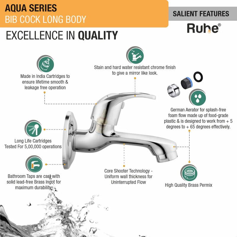 Aqua Long Body Bib Tap