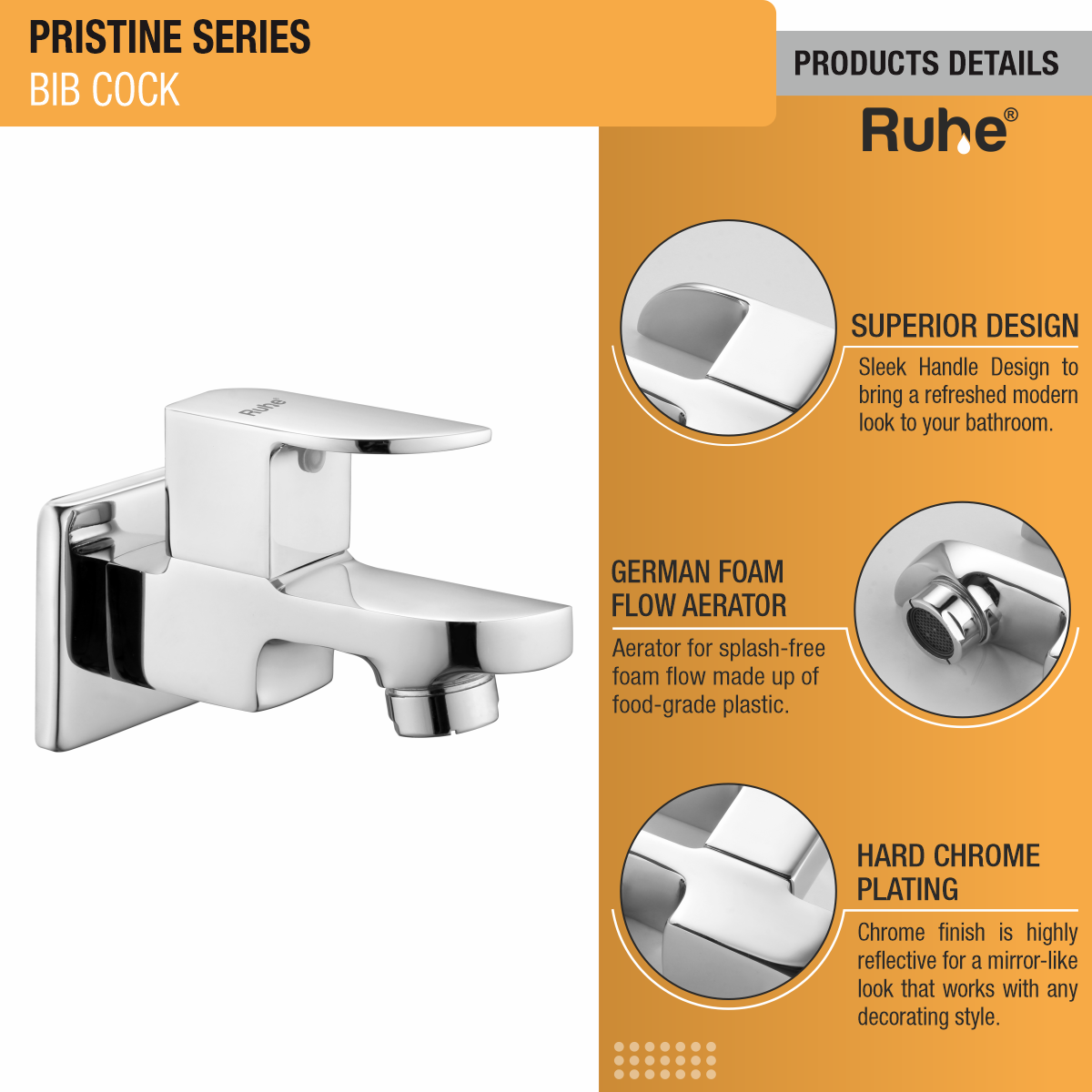Pristine Bib Tap Brass Faucet product details
