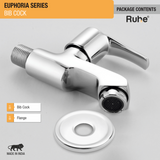 Euphoria Bib Tap Brass Faucet package content