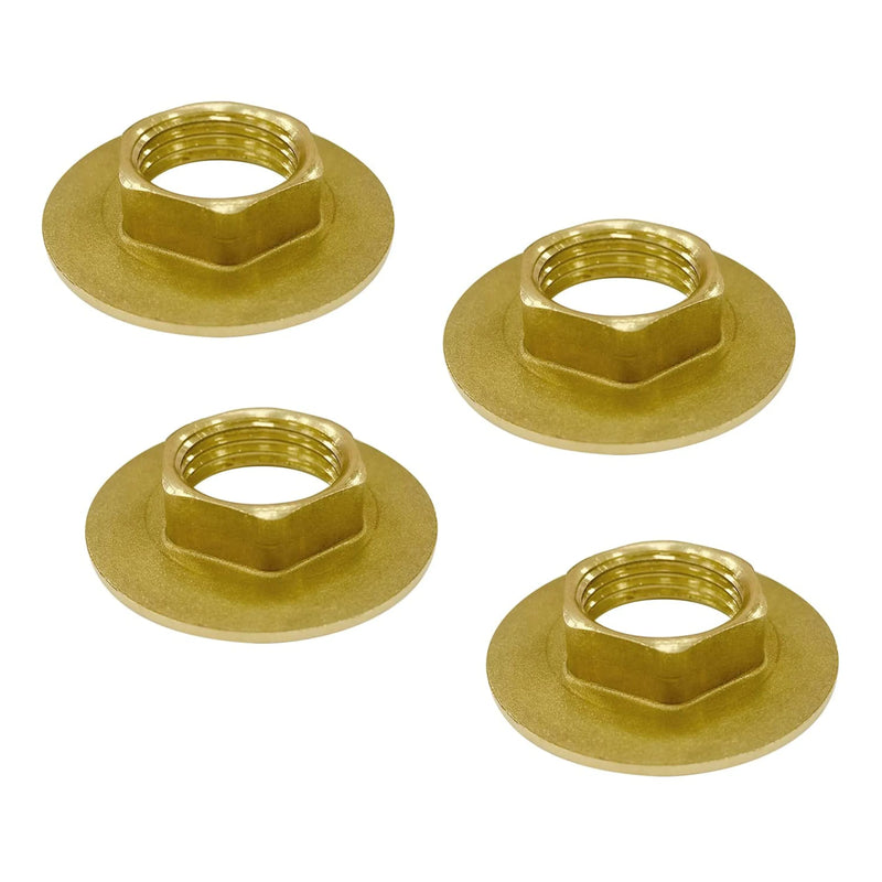 Brass Faucet Lock Nut ( 1/2 Inches) (Pack of 4)