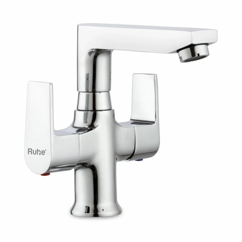 Elixir Deck Mount Wash Basin Mixer Tap with Swivel Spout
