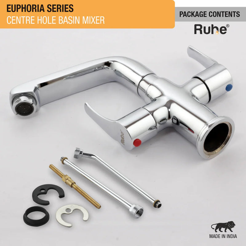 Euphoria Deck-mount Wash Basin Mixer Tap with Small Swivel Spout (7") - by Ruhe