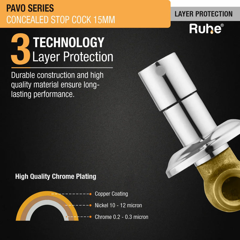 Pavo Concealed Stop Valve