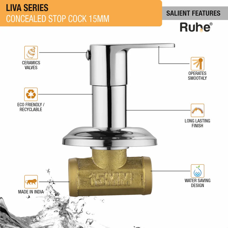 Liva Concealed Stop Valve