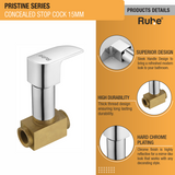 Pristine Concealed Stop Valve Brass Faucet (15mm) product details