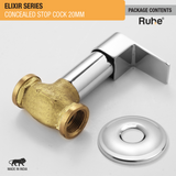 Elixir Concealed Stop Valve Brass Faucet (20mm) package content