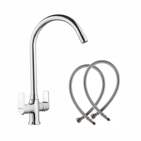 Elixir Centre Hole Basin Mixer with Large (20 inches) Round Swivel Spout Faucet