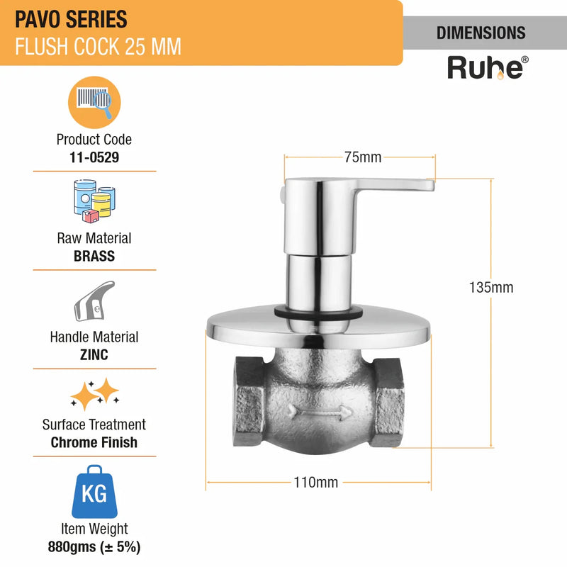 Pavo Flush Valve (25mm)
