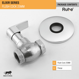 Elixir Flush Valve Brass Faucet (25mm) package content