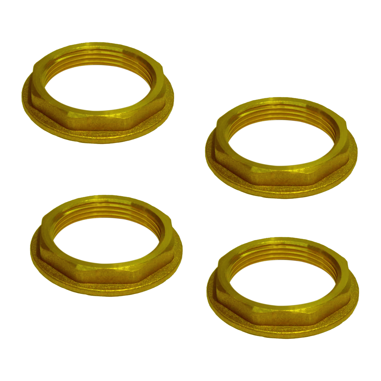 Brass Waste Coupling Lock Nut (1¼ Inches) (Pack of 4) - by Ruhe