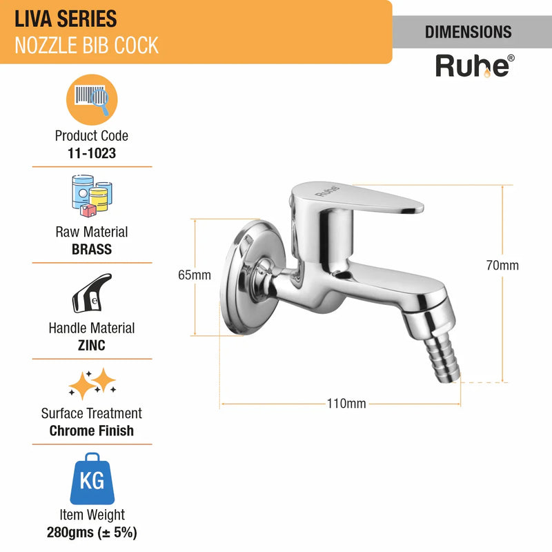 Liva Nozzle Bib Tap