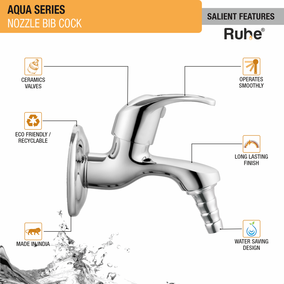 Aqua Nozzle Bib Tap - by Ruhe®