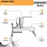 Euphoria Nozzle Bib Tap Brass Faucet features