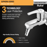 Euphoria Nozzle Bib Tap Brass Faucet 3 layer protection