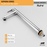Euphoria Pillar Tap Tall Body Brass Faucet package content