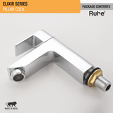 Elixir Pillar Tap Brass Faucet package content