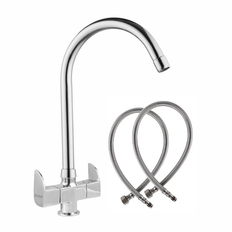 Pristine Centre Hole Basin Mixer with Large (20 inches) Round Swivel Spout Faucet