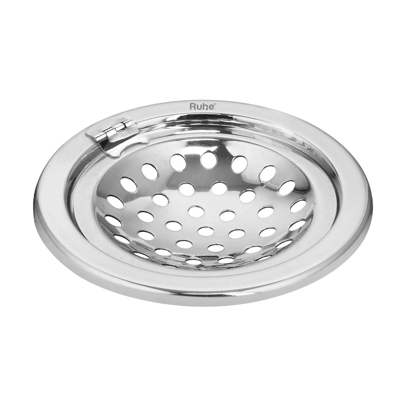 Neon Round Floor Drain (5 Inches) with Hinged Grating Top (Pack of 2) - by Ruhe