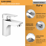 Elixir Single Lever Basin Mixer Faucet product details