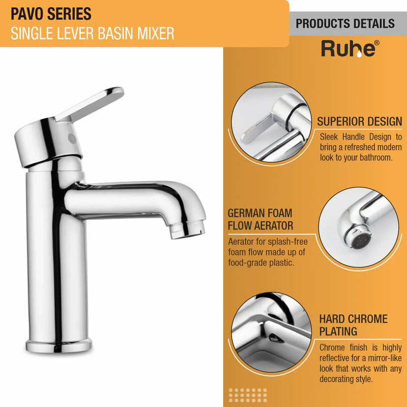 Pavo Single Lever Deck-mount Wash Basin Mixer Tap