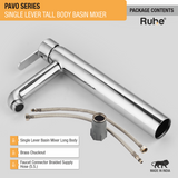 Pavo Single Lever Deck-mount Tall Body Wash Basin Mixer Tap - by Ruhe®