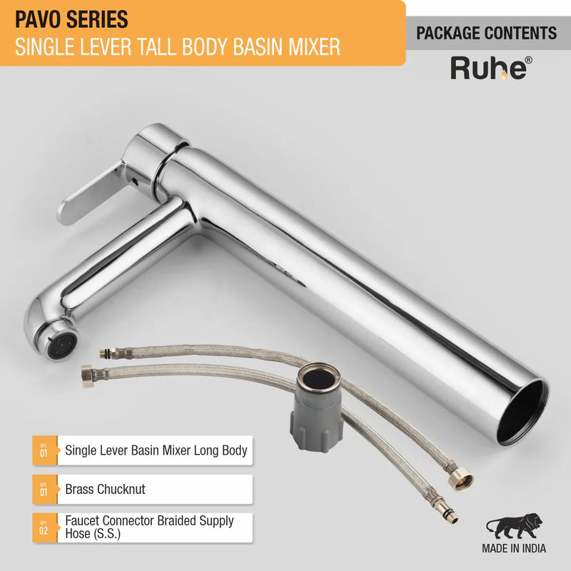 Pavo Single Lever Deck-mount Tall Body Wash Basin Mixer Tap
