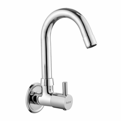 Kara Sink Tap with Small (12 inches) Round Swivel Spout Brass Faucet