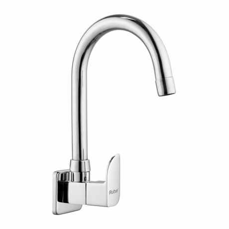 Pristine Sink Tap with Medium (15 inches) Round Swivel Spout Brass Faucet