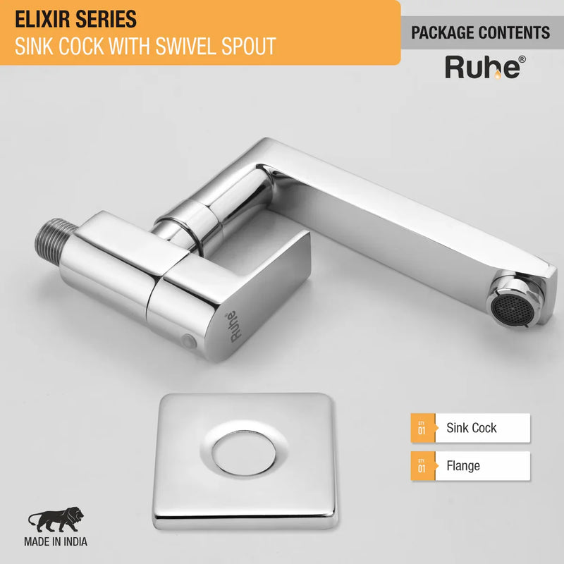 Wall-mount Kitchen Sink Tap with Swivel Spout