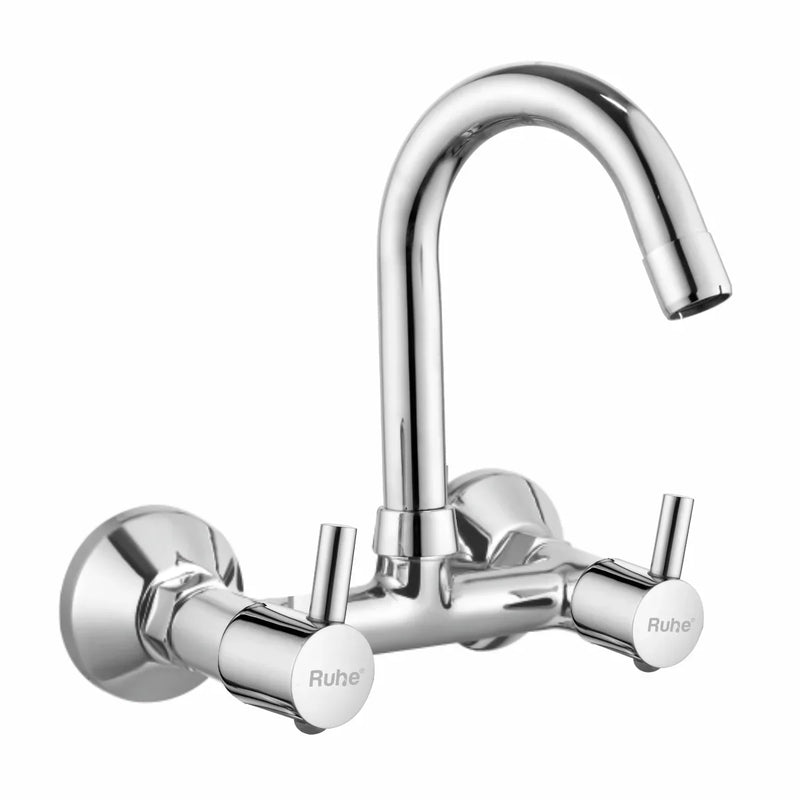 Kara Sink Mixer Brass Faucet with Small (12 inches) Round Swivel Spout - by Ruhe