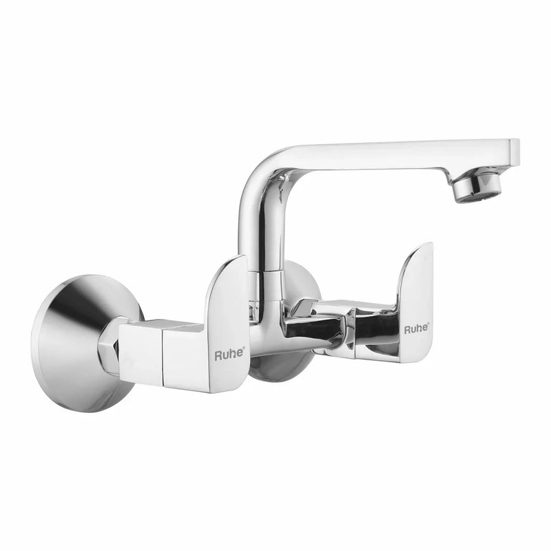 Pristine Wall Mount Kitchen Sink Mixer Tap with Swivel Spout