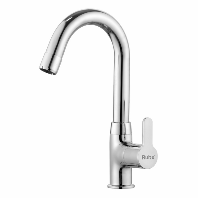 Pavo Swan Neck with Small (12 inches) Round Swivel Spout Brass Faucet