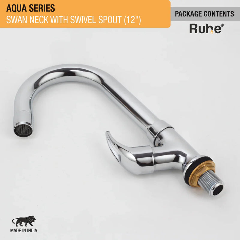 Aqua Deck Mount Wash Basin Tap with Swivel Spout