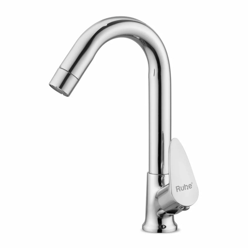 Liva Swan Neck with Medium (12 inches) Round Swivel Spout Brass