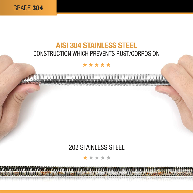 Shower Tube 304-Grade SS (1m) - by Ruhe
