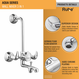 Aqua Wall Mixer 3-in-1 Brass Faucet product details