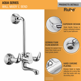 Aqua Wall Mixer Brass Faucet with L Bend product details